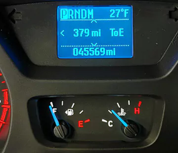 Front Display Fuel Meter