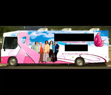 Mobile mammography coach