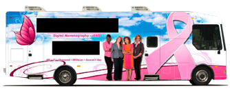 Mobile Mammography Coach Side View